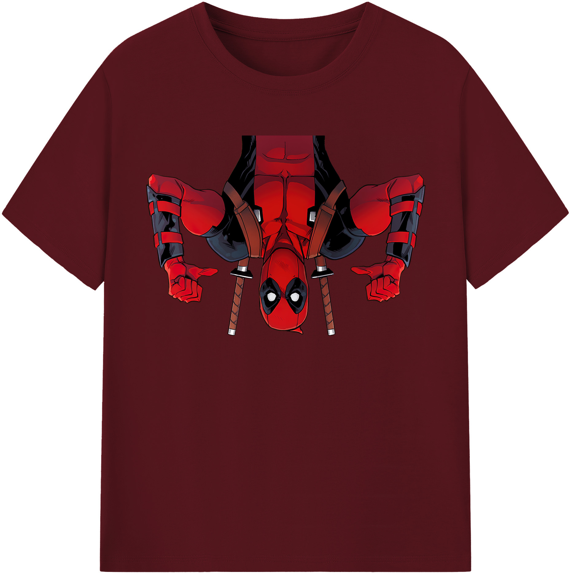 （画像用） Deadpool デッドプール 綿100％半袖Tシャツ（フロントプリント）